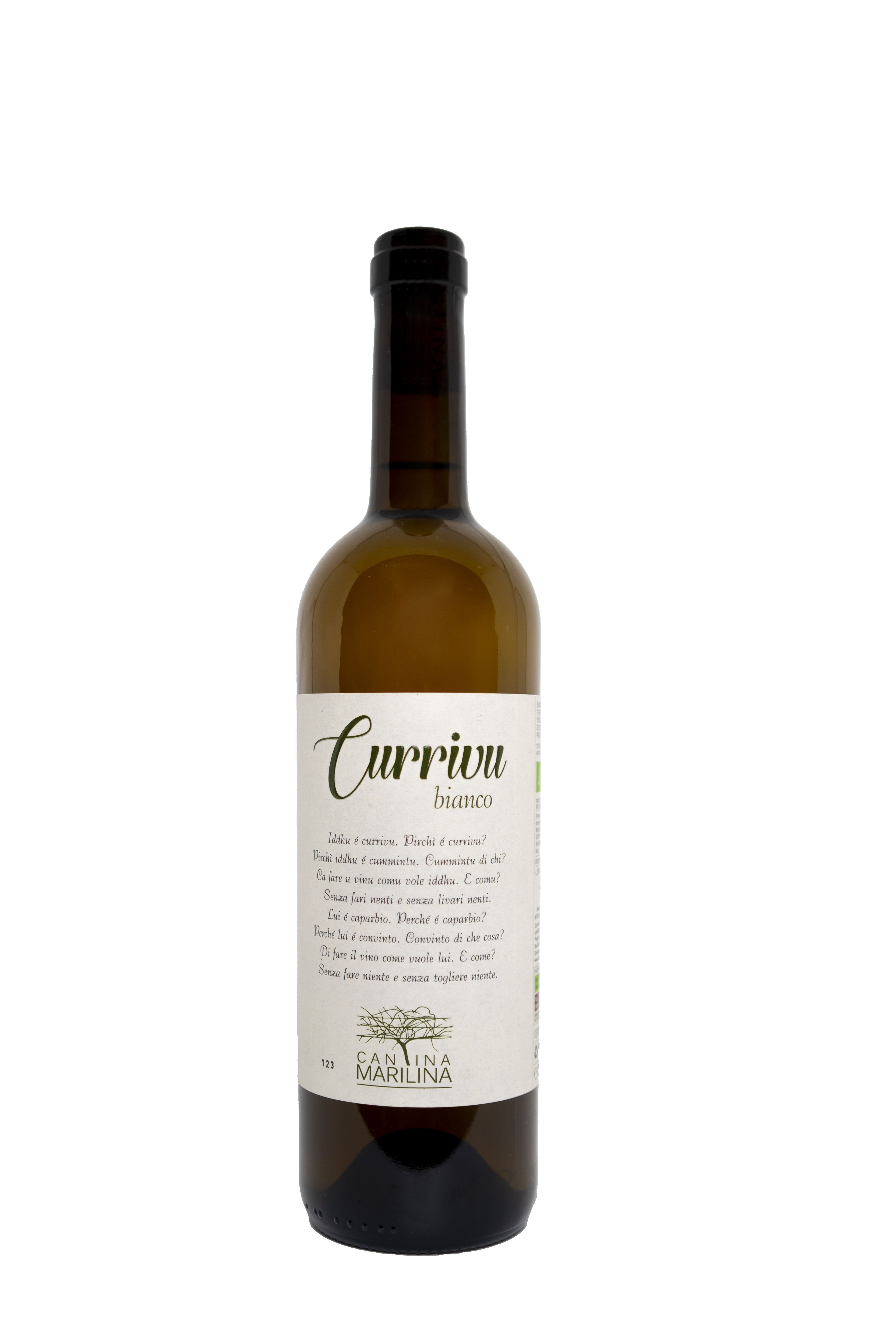 Currivu Bianco Cantina Marilina - vino bianco biologico siciliano 75cl